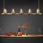 Pauillac Glass Linear Chandelier 60"