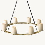 Pauillac Fabric Round Chandelier 36"