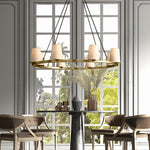 Pauillac Fabric Round Chandelier 48"