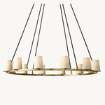 Pauillac Fabric Round Chandelier 48"