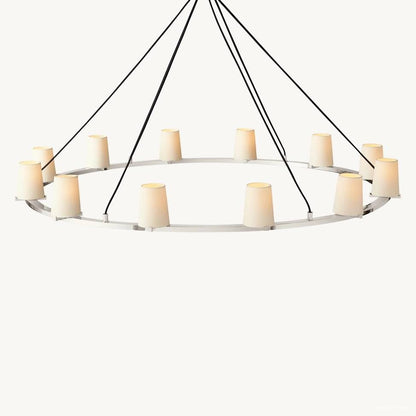 Pauillac Classic Fabric Round Chandelier 60"