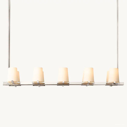 Pauillac Classic Fabric Linear Chandelier 49"