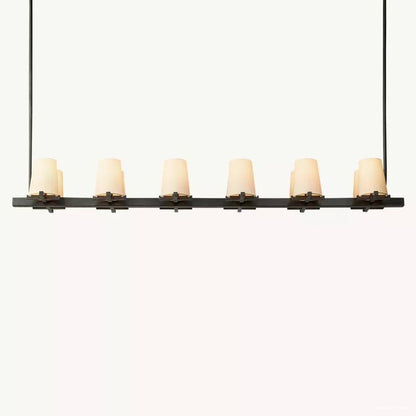 Pauillac Classic Fabric Linear Chandelier 60"