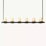 Pauillac Fabric Linear Chandelier 60"
