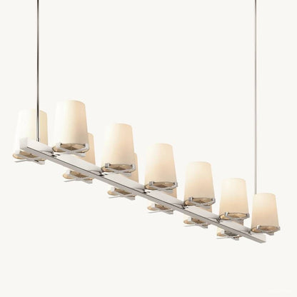Pauillac Classic Fabric Linear Chandelier 60"