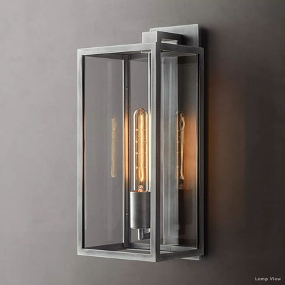 Beckman Grid Glass Wall Sconce