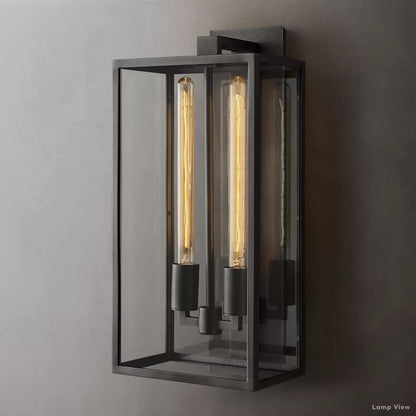 Beckman Grid Glass Wall Sconce