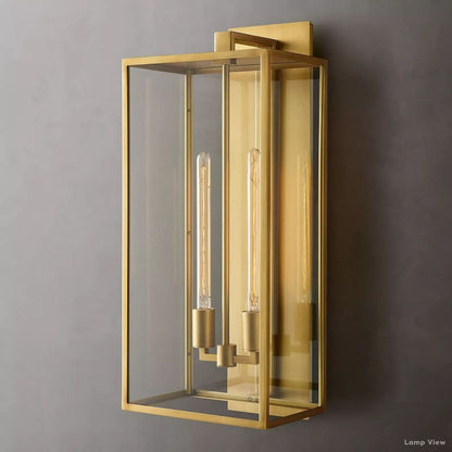 Beckman Grid Glass Wall Sconce