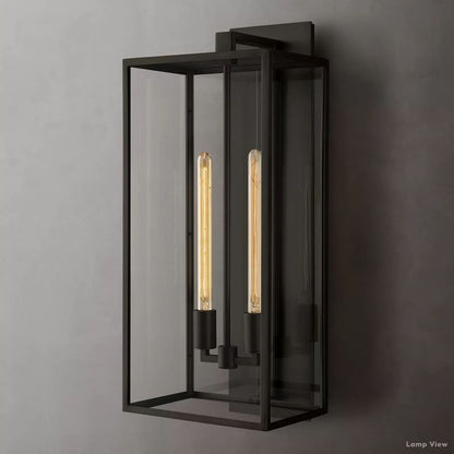 Beckman Grid Glass Wall Sconce
