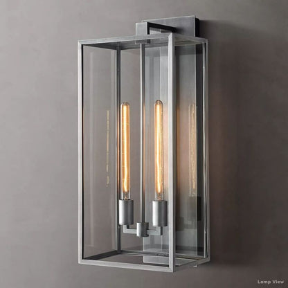 Beckman Grid Glass Wall Sconce