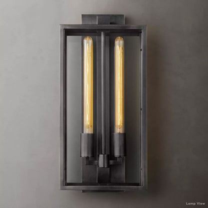 Beckman Grid Glass Wall Sconce