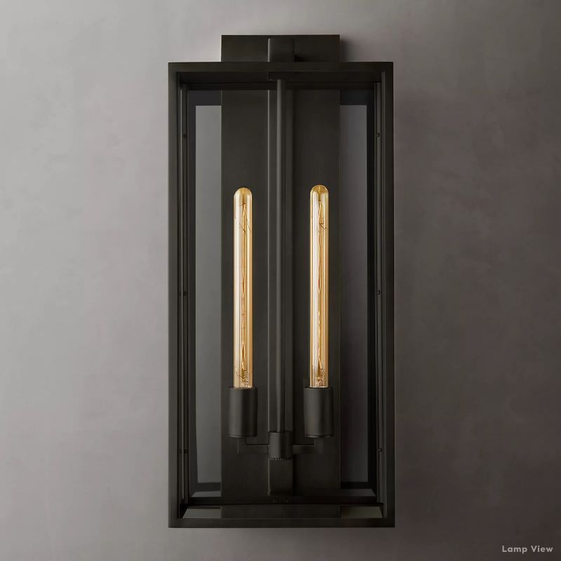 Beckman Grid Glass Wall Sconce