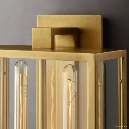 Beckman Grid Glass Wall Sconce