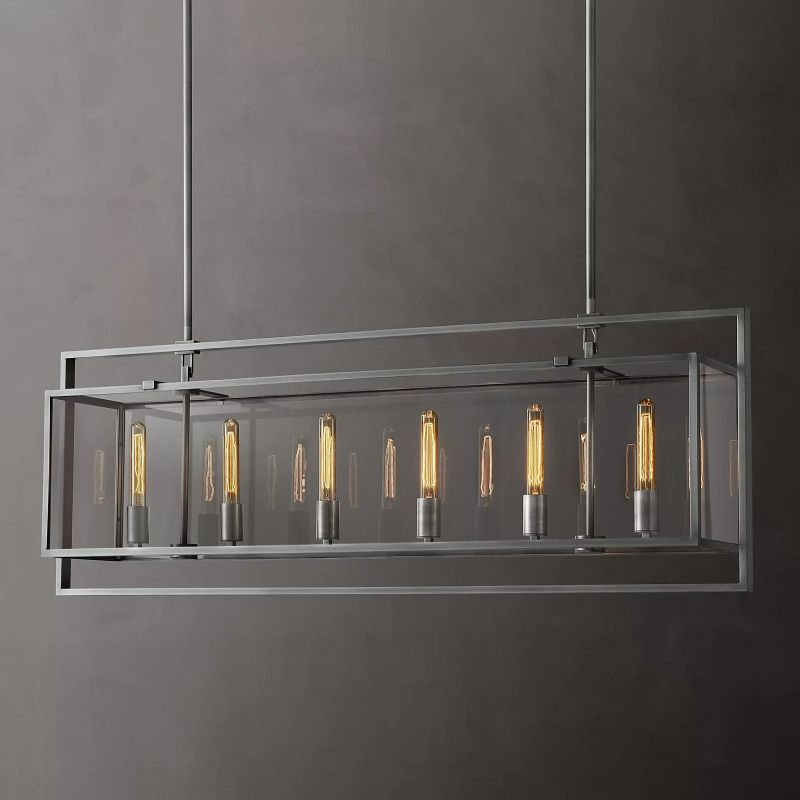 Beckman Rectangular Chandelier 54"
