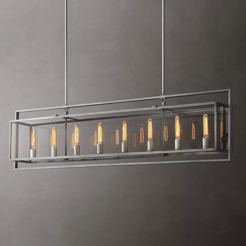 Beckman Rectangular Chandelier 72"