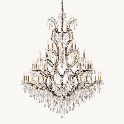Rococo Garland Crystal Round Chandelier 60"