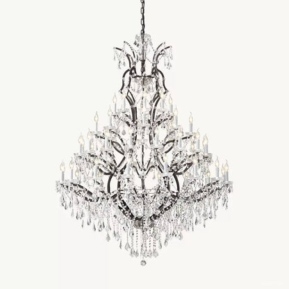 Rococo Garland Crystal Round Chandelier 60"