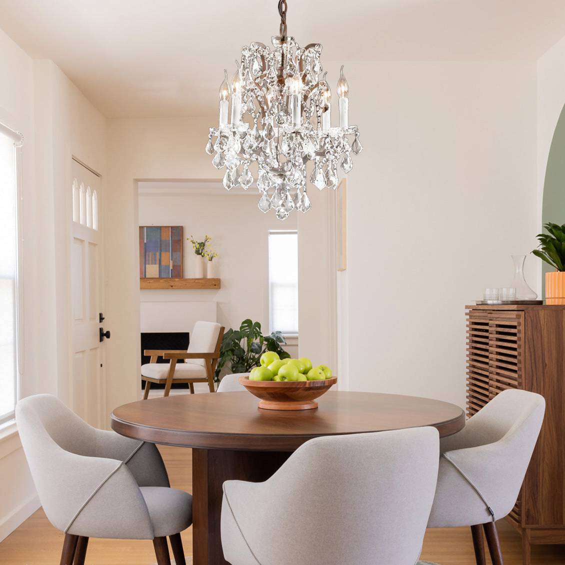 Rococo Round Chandelier 18"