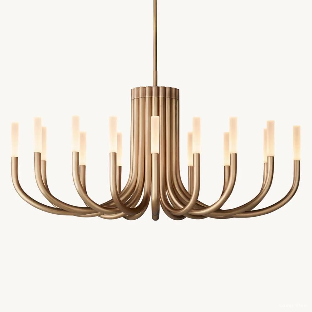 Rovelle Modern Spare Oval Chandelier