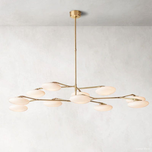 Briande Curvilinear Globe Two-Tier Chandelier