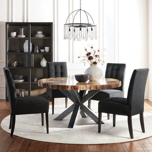 Aubrey Trailing Crystal Tiered Round Chandelier