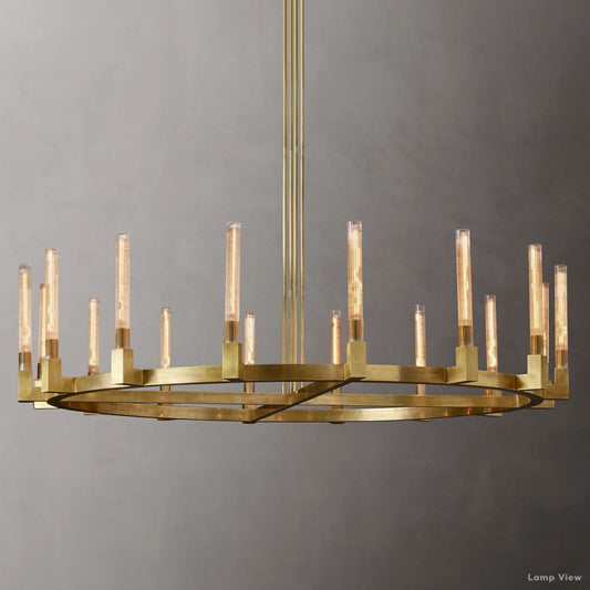 Cannele Beaux Arts Round Chandelier 72"