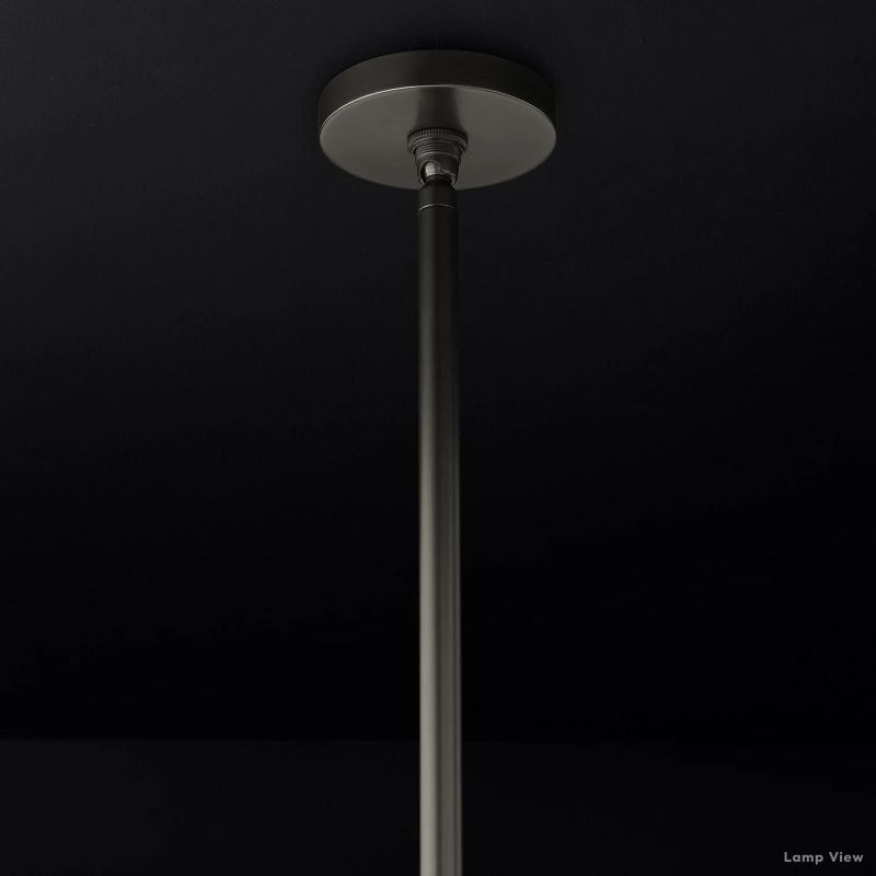 Fontanelle Modernist Glass Round Chandelier 70"