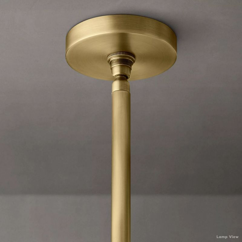 Fontanelle Modernist Glass Round Chandelier 70"