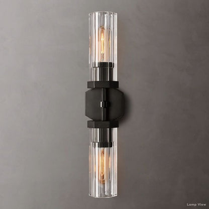 Lambert Hexagonal Shade Double Wall Sconce
