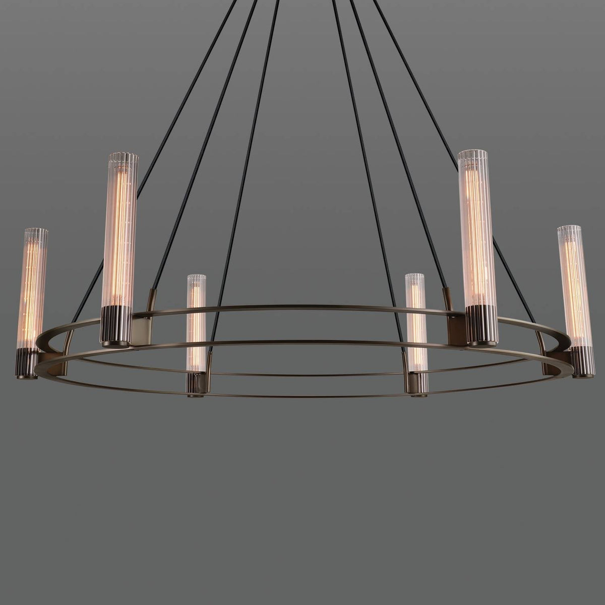 Vallon Glass Round Chandelier