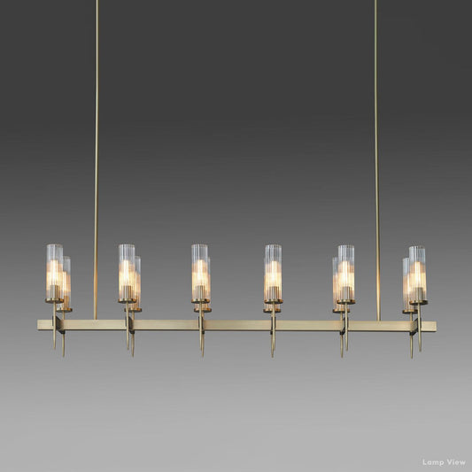 Vallon Linear Chandelier 60"