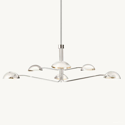 Convessi Flowing Lines Round Chandelier 60"