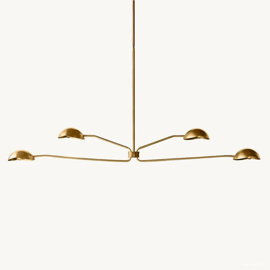 Convessi Flowing Lines Linear Chandelier 72"