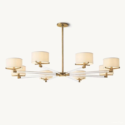 Truman Axis Crystal Round Chandelier 60"