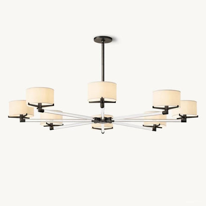 Truman Axis Crystal Round Chandelier 60"