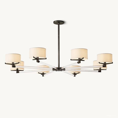 Truman Axis Crystal Round Chandelier 60"