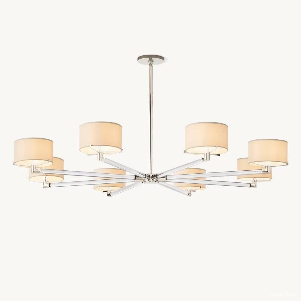 Truman Axis Crystal Round Chandelier 60"