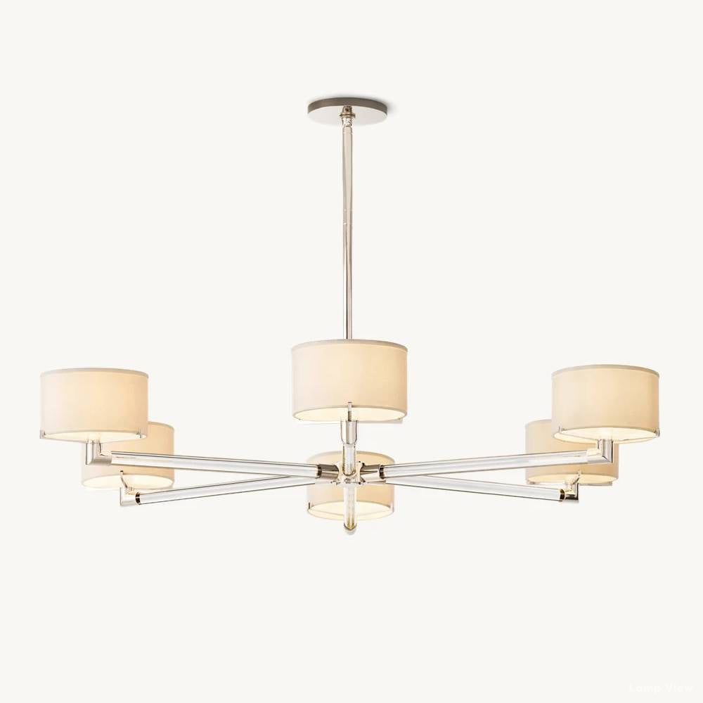 Truman Axis  Crystal Round Chandelier 48"