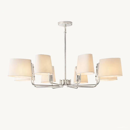 Martineau Conical Linen Round Chandelier 48"