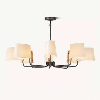 Martineau Conical Linen Round Chandelier 48"