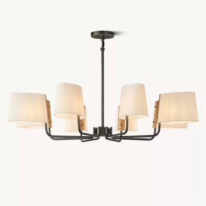 Martineau Conical Linen Round Chandelier 48"