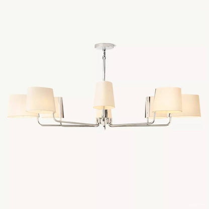 Martineau Conical Linen Round Chandelier 60"