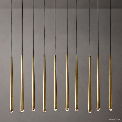 Aquitaine Conical Form Linear Chandelier 48"
