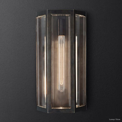 Chevalier Bordered Crystal Wall Sconce