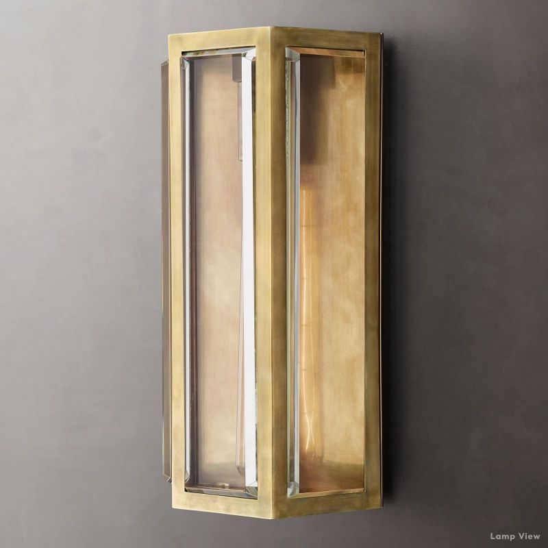 Chevalier Bordered Crystal Wall Sconce