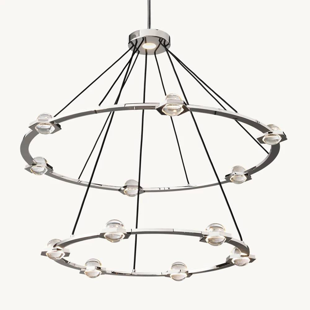 Eclatant Two-Tier Round Chandelier 48"