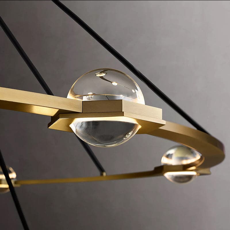 Eclatant Two-Tier Round Chandelier 48"
