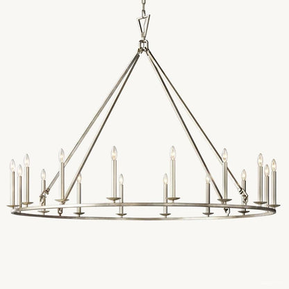 Hartwell Lantern Frame Round Chandelier 60"