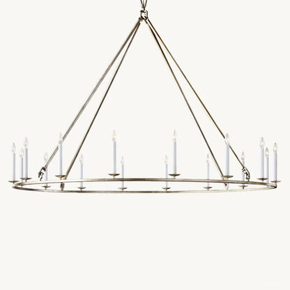 Hartwell Lantern Frame Round Chandelier 72"