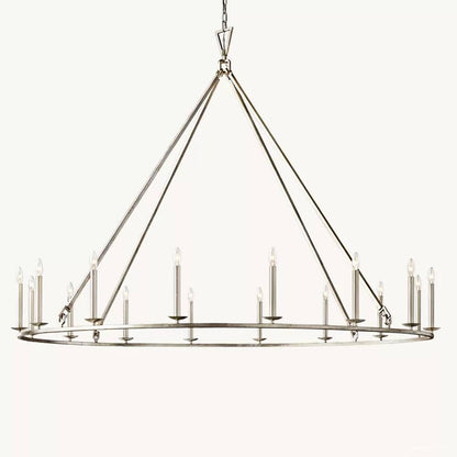Hartwell Lantern Frame Round Chandelier 72"